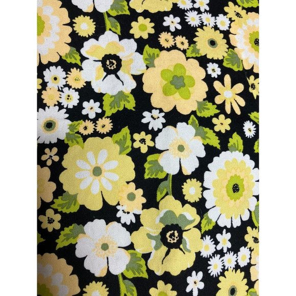 Motel Women's XS Floral Flower Green Yellow Black Mini Skirt NWOT - Picture 2 of 6